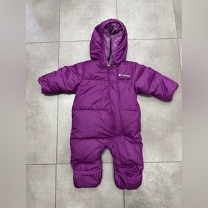 Columbia Violet Infant Snowsuit 3-6 months